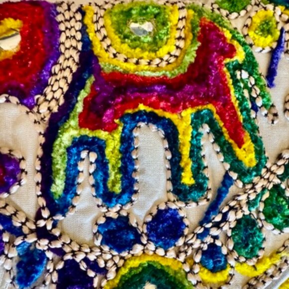 Handmade Boho Multicolour Rajasthani Crossbody Bag - Picture 6 of 12